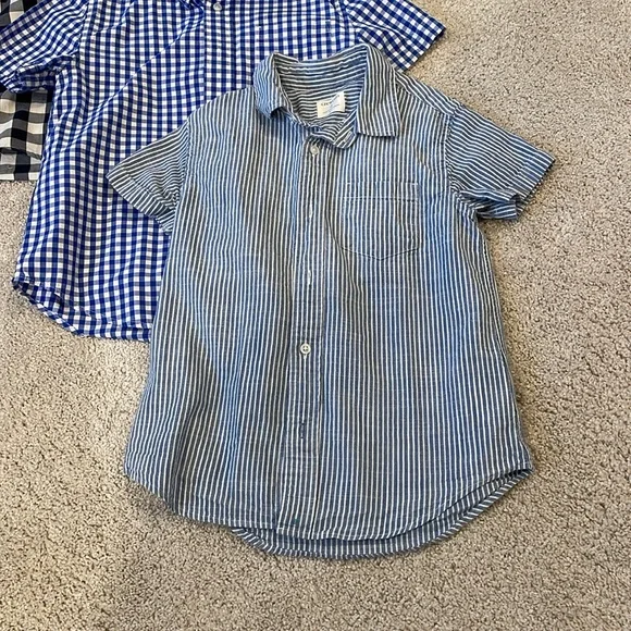 J Crew Kids Set of 3 short sleeve button down shirts, size 6-7 - Picture 5 of 7